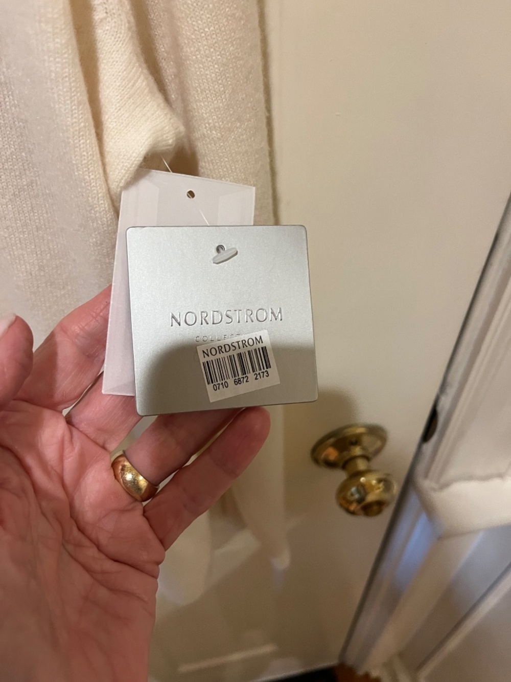 Nordstrom Cashmere Sweater Ivory - Picture 5 of 5